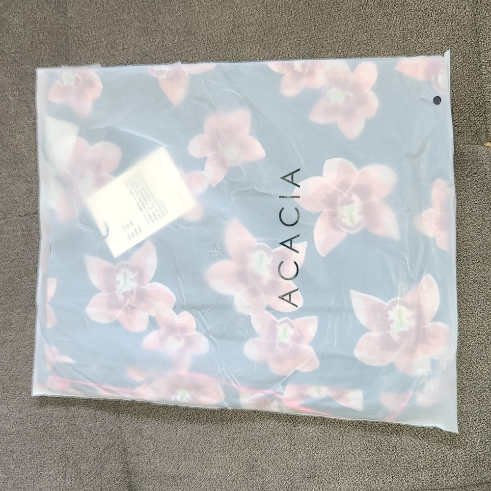 New acacia swimwear isle kuau pareo sarong orchid print nwt tropical floral - Picture 6 of 11